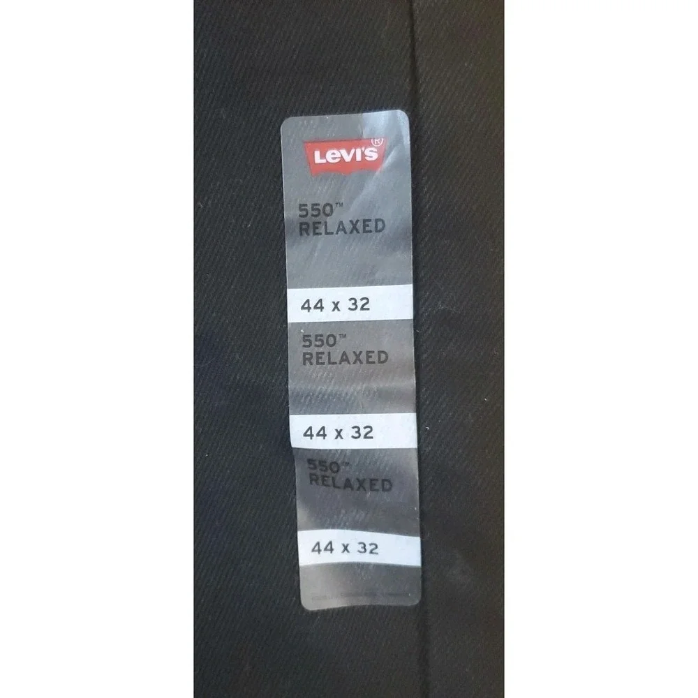 Levi's Big & Tall Men's 550 Relaxed-fit Jeans 44 x 32 NEW Black